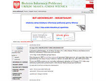 Tablet Screenshot of bip.witnica.pl